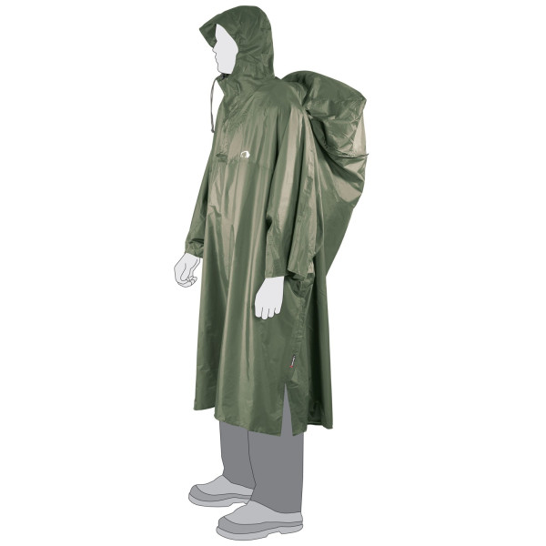Poncho Tatonka Cape Men verde