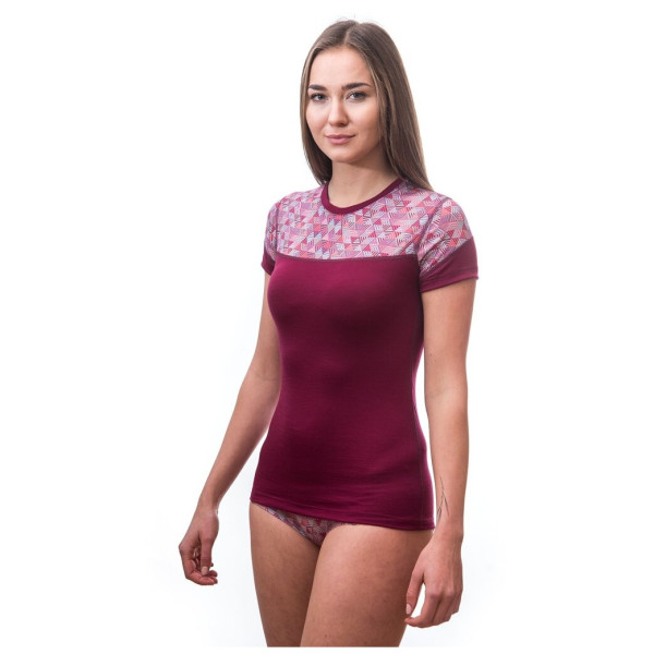 Tricou funcțional femei Sensor Merino Impress (short sleeve)