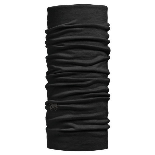 Fular multifuncțional Buff Merino Lightweight Neckwear negru Black