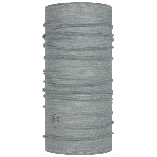 Fular multifuncțional Buff Merino Lightweight Neckwear gri deschis Light Grey