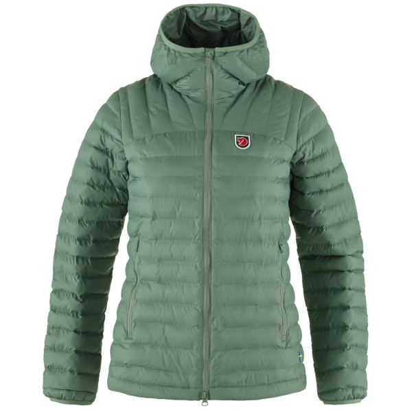 Geacă de iarnă femei Fjällräven Expedition Lätt Hoodie verde deschis