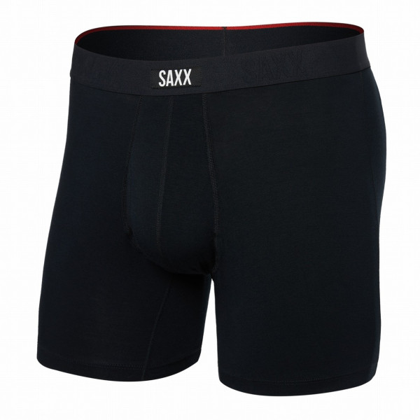 Boxeri Saxx Vibe Xtra Super Soft Boxer Brief Fly negru Black