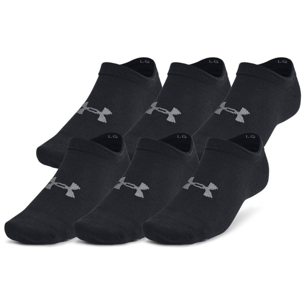 Șosete Under Armour Essential No Show 6pk negru BLK