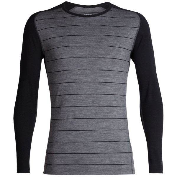 Tricou bărbați
			Icebreaker Mens 200 Oasis Deluxe Raglan LS Crewe gri Gritstone HTHR/Black/Stripe