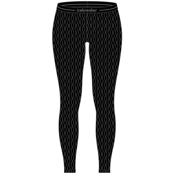 Colanți funcționali femei Icebreaker W Mer 260 Vertex Leggings On-Piste negru/alb Black/Snow/J