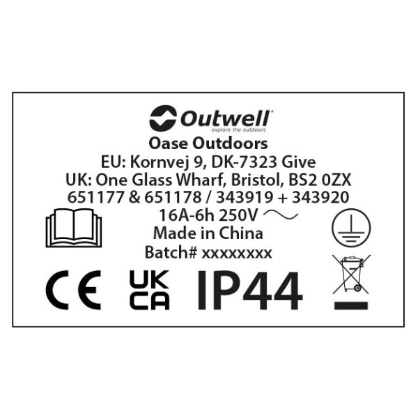 Prelungitor Outwell Corvus CEE Cable 15 m