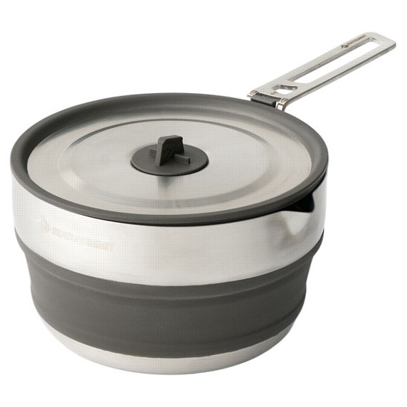 Cană pliantă Sea to Summit Detour Stainless Steel Collapsible Pouring Pot 1.8L argintiu