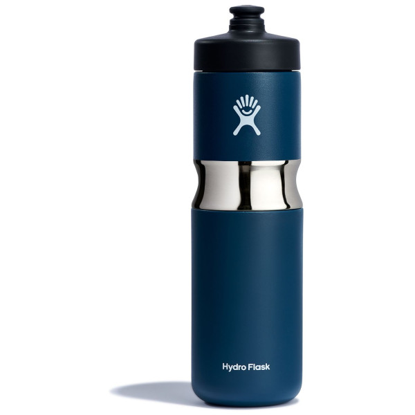 Sticlă Hydro Flask Wide Mouth Insulated Sport Bottle 20oz albastru închis indigo