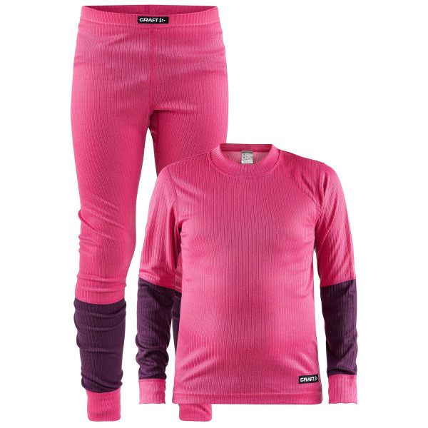 Set pt. copii Craft Baselayer JR roz