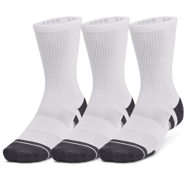 Set șosete Under Armour Performance Tech 3pk Crew alb White / White / Jet Gray