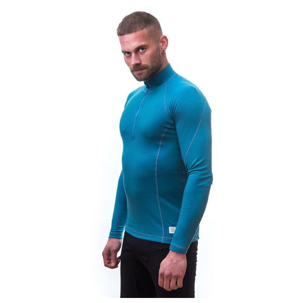 Tricou bărbați Sensor DF Merino Wool dl.r. zip