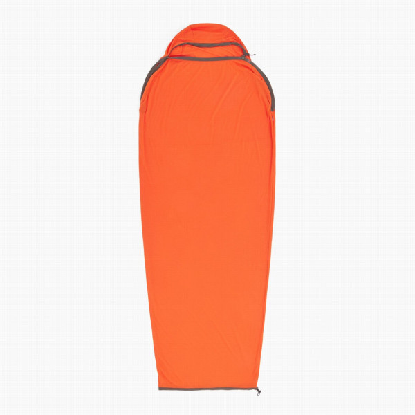 Inserție pentru sacul de dormit Sea to Summit Reactor Extreme Liner Mummy Compact roșu/portocaliu Spicy Orange