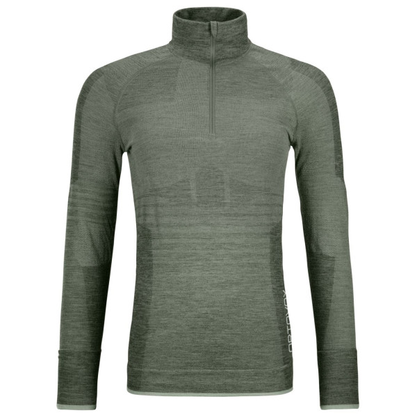 Tricou funcțional femei Ortovox 230 Competition Zip Neck W gri arctic grey