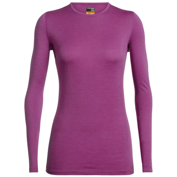 Tricou femei Icebreaker Women's 200 Oasis LS Crewe roz