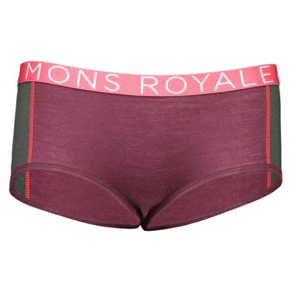 Chiloți Mons Royale Sylvia Boyleg Panel Folo violet Burgundy / Forest Green