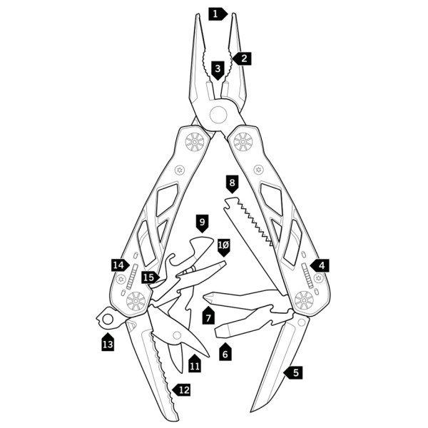 Ustensile multifuncționale Gerber Suspension