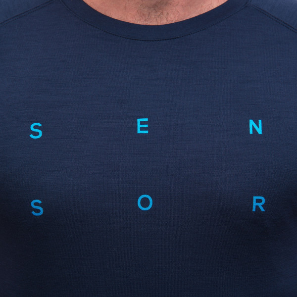 Tricou funcțional bărbați Sensor Merino Blend Typo