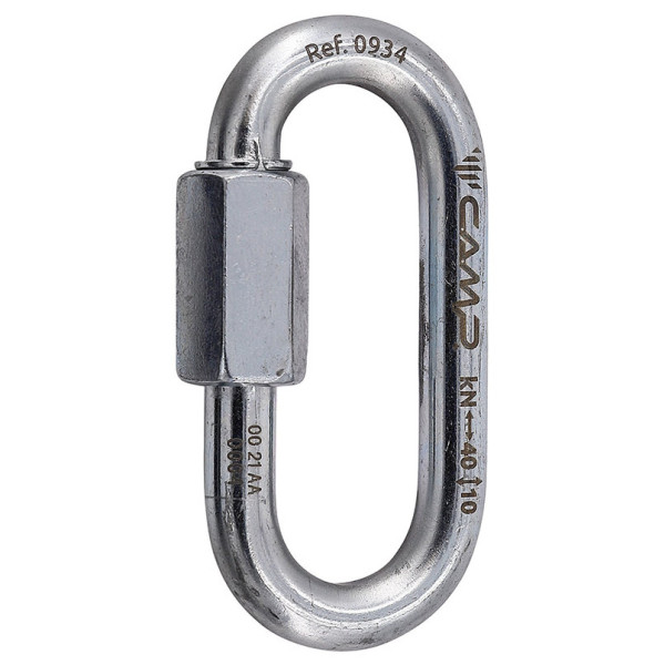 Carabinieră maillon Camp Oval Quick Link 8mm argintiu