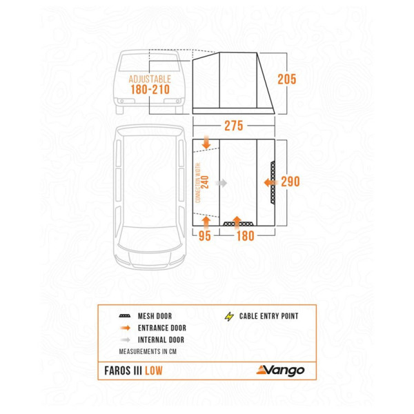 Cort frontal Vango Faros III Low