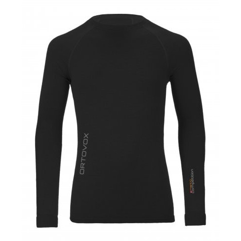 Pánské triko Ortovox Merino Competition Long Sleeve M negru black raven