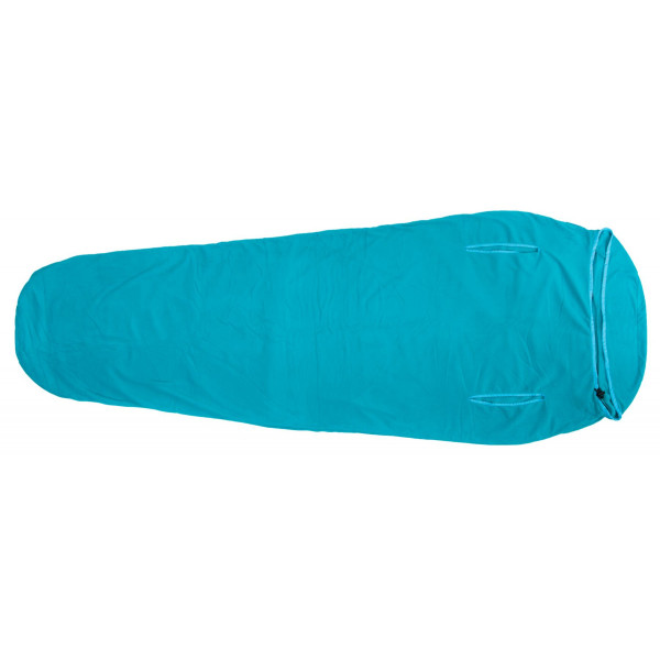 Inserție pentru sacul de dormit Warmpeace Polartec Micro Mummy 195 cm albastru deschis Caribic