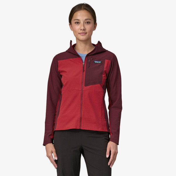 Geacă softshell pentru femei Patagonia R1 CrossStrata Hoody