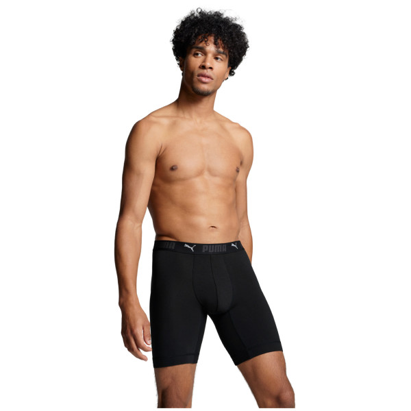 Boxeri bărbați Puma Sport Cotton Long Boxers 2P