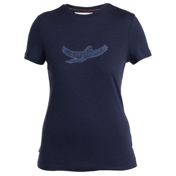 Tricou funcțional femei Icebreaker Women Merino 150 Tech Lite III SS Tee Icebreaker Kea albastru închis