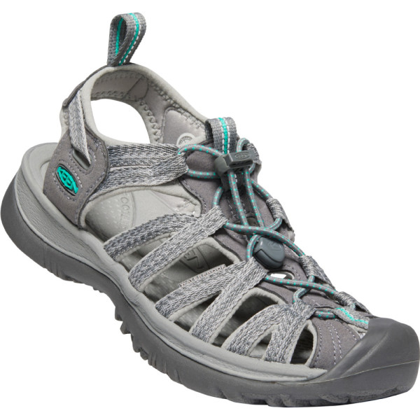 Sandale pentru femei Keen Whisper W gri deschis MediumGrey/PeacockGreen