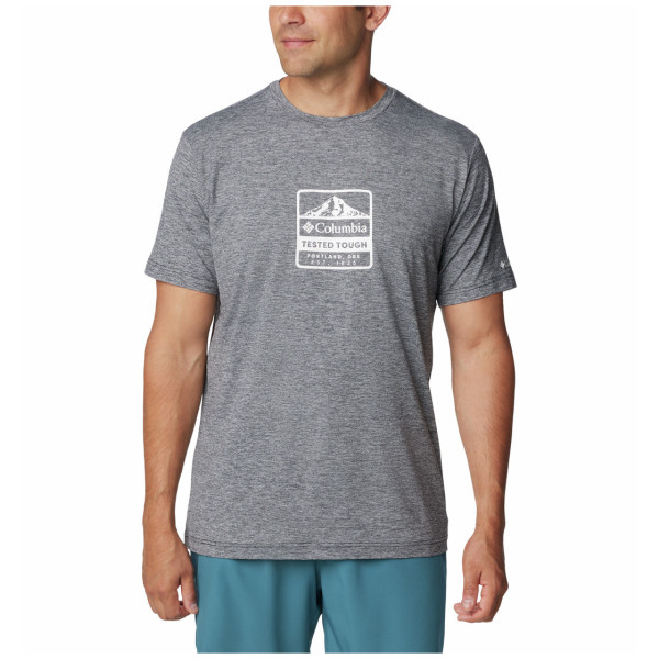 Tricou bărbați Columbia Kwick Hike™ Graphic SS Tee gri