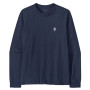 Tricou bărbați Patagonia M's L/S MW Hut Tripper Skyline T-Shirt albastru New Navy