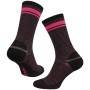 Mărimi șosete: 39-42 / Culoare: negru/roz