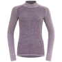 Tricou funcțional femei Devold Kvitegga Merino 230 Cross Neck