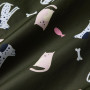Geacă impermeabilă pentru copii Regatta Junior Changing Robe Dark Khaki Cat Dog