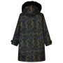 Geacă impermeabilă pentru copii Regatta Junior Waterproof Changing Robe Pro Bark Green