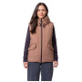 Vestă femei Hannah Dot Vest maro dechis beaver fur