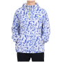 Hanorac bărbați 4F Fleece M483 alb/albastru Cobalt Allover