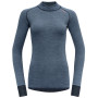 Tricou funcțional femei Devold Kvitegga Merino 230 Cross Neck