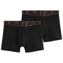 Boxeri bărbați Puma Striped Elastic Boxers 2P black