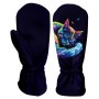 Mănuși softshell pentru copii WAMU Dark Purple