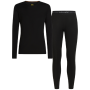 Set funcțional bărbați Icebreaker M 175 Everyday LS Crewe and Leggings Set negru Black