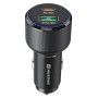 Adaptor Swissten Car Charger USB-C PD + USB-A, 63W + cabel USB-C / USB-C, 1 m