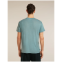 Tricou funcțional bărbați Icebreaker Merino Blend Core SS Tee Single Line Camp