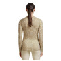 Tricou funcțional femei Icebreaker Women M 200 Oasis LS Crewe Moss BloomAOP