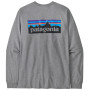 Tricou bărbați Patagonia P-6 Logo Responsibili Tee LS