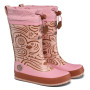 Cizme de cauciuc copii Affenzahn Rainboot Vegan Puddly Deer roz Deer