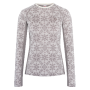 Tricou funcțional femei Kari Traa Edith Long Sleeve bej WGREY