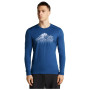 Tricou funcțional bărbați Icebreaker Men Mer 200 Oasis LS Crewe Rising Light