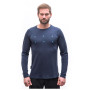 Tricou funcțional bărbați Sensor Merino Blend Typo deep blue