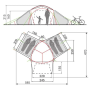 Cort de familie - 4 persoane Vaude Badawi 4P